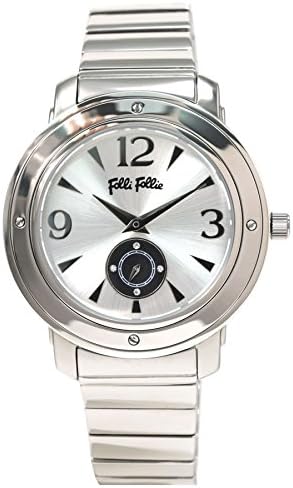 Amazon フォリフォリ腕時計 Follifollie時計 Follifollie 腕時計 フォリフォリ 時計 メンズ シルバー Wf8t046bssxx アナログ おしゃれ ジュエリー ストーン ダイヤ クリスタル ジルコニア 銀 3針 メンズ腕時計 腕時計 通販