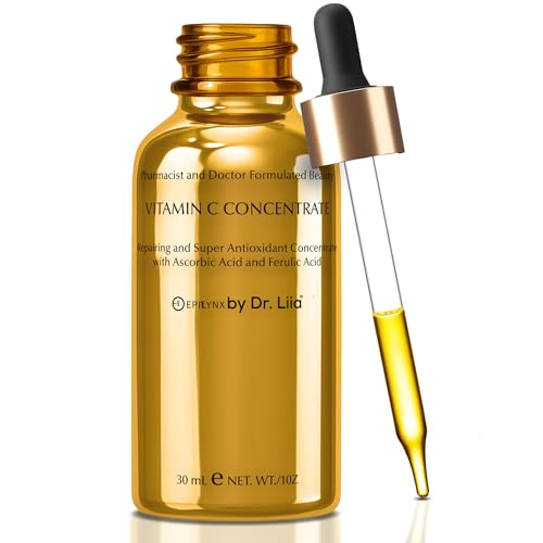 EpiLynx Vitamin C Face Serum - Antioxidant Rejuvenating Vitamin C Serum for Face - Repairs Skin Barrier & Hydrates Dark Spot Remover - Vegan, Gluten-Free for Sensitive Skin