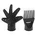 Produktbild MagiDeal Set Von 2 Stü Salon Professional Universal Fön Diffusor Handform Lockiges Haar Wind Gebläse Aufsatzdüse + Glattes Haar Kammabdeckung