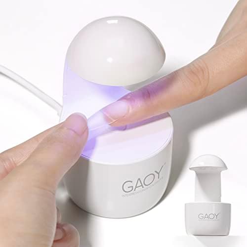 GAOY Mini UV Light for Gel Nails, Small LED Nail Lamp, Fast Curing, White