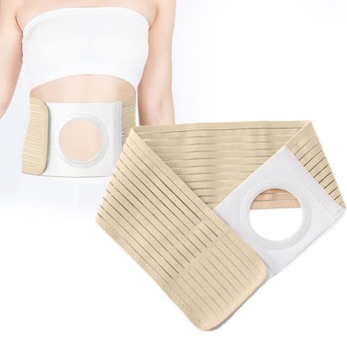 DIFLAX Faja para Colostomía Adulto, Cinturón de Ostomía Unisex, Cinturón de Ostomía CONFORT, Faja Colostomía para Hombre y Mujer, Cinturón Colostomía accesorios, Faja Cirugía Abdominal Hernia (XL)