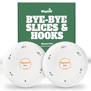 WHYGOLF Alignment Discs & Padded Golf Alignment Rods â Versatile Golf Training Aid for Swing Plane, Path, Posture & Setup â Easily Adjust Angles for Better Accuracy