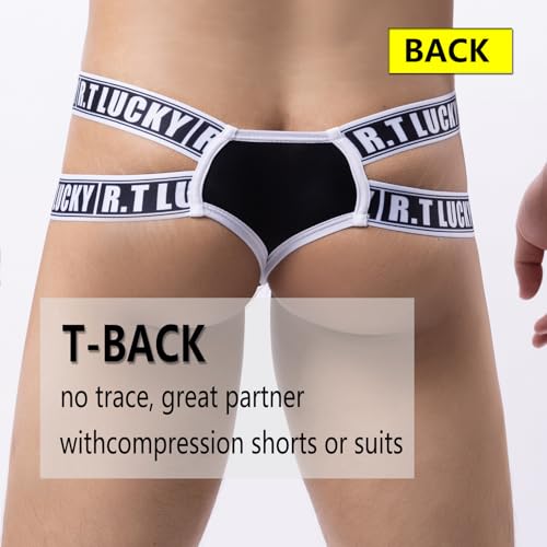 Mens Jockstrap Underwear Wide Belt Athletic Supporter Jock Strap Thongs Sport for Men Underwear Jock Strap Black3