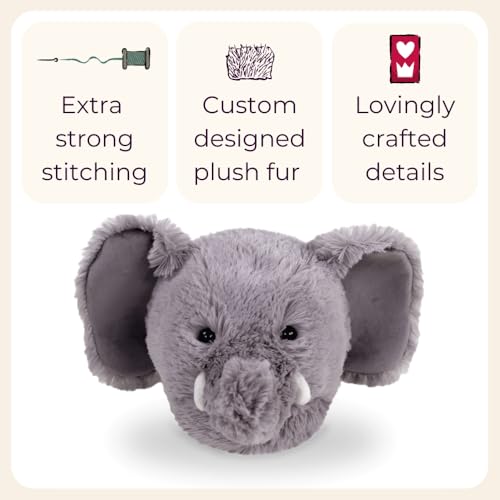 Fuzzy Elephant Slippers for Women and Men - Fluffy Plush Animal Slippers for Adults4