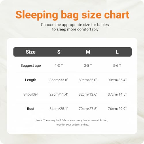 HAHASHOW Baby Schlafsack mit Füßen Schlafsack mit Beinen 5-6 Jahre Hai – Ansicht 3