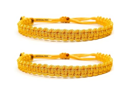 Image of ARTIFICIAL TREE HANDMADE KALA DHAGA BRACELET ADJUSTABLE FOR WOMEN MEN GIRLS BOYS Nazar Bracelets 2 Piece