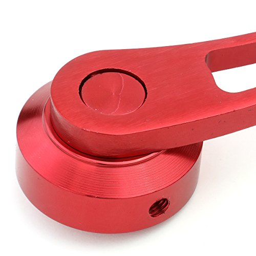 Universal Car Manual Window Crank Lever Handles Fits 3/8 Inches Round 3/8 Inches Square 7/17 Inches-16 Spline (Red) #TOP2