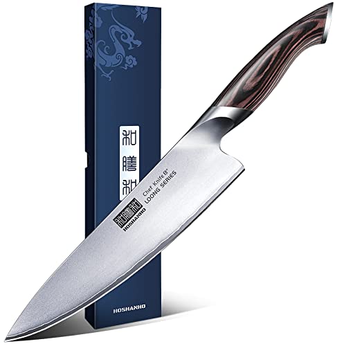 HOSHANHO Kitchen Knife in Japanese Steel AUS10, HighClass Chef's Knife 8 inch Professional
