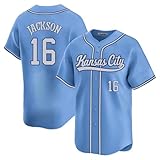 Custom Mens/Women/Youth Kansas City Light Blue BO Jackson Seattle Baseball Stitched T-Shirt for Sports Fan