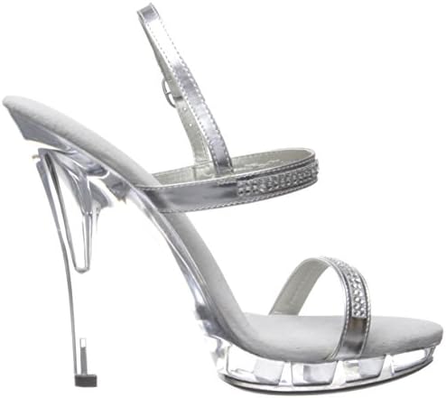 Ellie Shoes Women's M-Diamond, Silver, 7 B US | Image 5