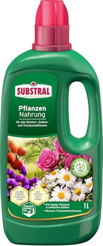Substral Pflanzennahrung, 1L, Universaldünger für Drinnen & Draußen, mit Biostimulanzien für kräftiges Wachstum