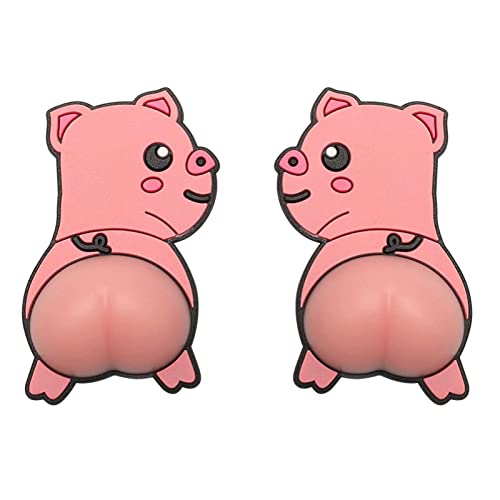 Adesivo anticolisão de desenho animado, adesivo de silicone 3D animal bumbum, protetor de pára-choqu