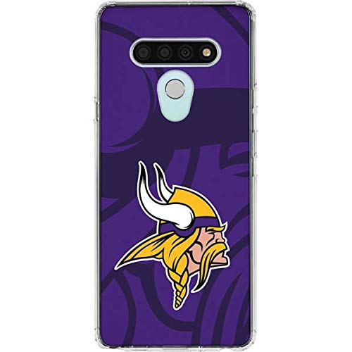 Skinit Clear Phone Case Compatible with LG Stylo 6 - Officially Licensed NFL Minnesota Vikings Double Vision Design