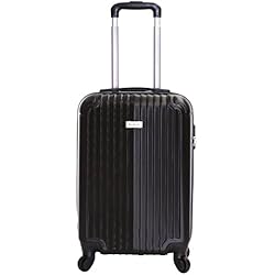 Maletas Mallorca Slimbridge Borba Maleta Cabina Equipaje de Mano Rígida 55 cm 2.5 kg 35 litros 4 Ruedas Clave Numérica Negro