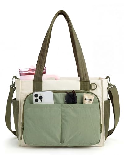 Image of BAGSMART Tote Bag for Women, Puffy Laptop Work College Shoulder Handbag