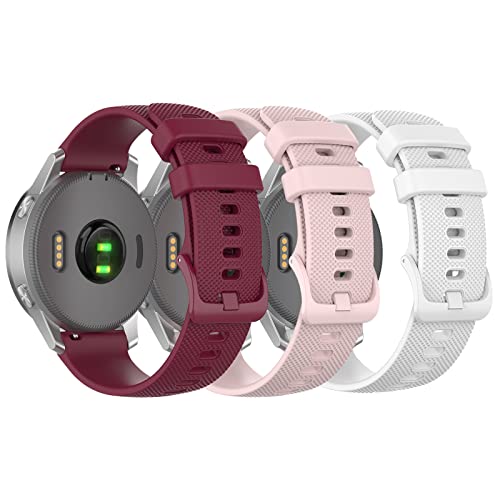 Augstci 3-Pack Soft Silicone Band Compatible With Samsung Galaxy Watch 3 45Mm/Galaxy Watch 46Mm/Gear S3 Frontier, 22Mm Quick Release Smartwatch Band Replacement For Fossil Men's Gen 6/Gen 5E 44Mm #TOP2