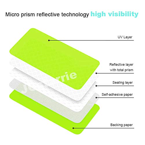 image for JCstarrie Reflector Stickers- 22 pcs Retro Reflective Stickers Tape Ki