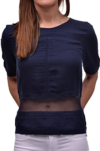 Vero Moda Vmindie 2/4 Top Ga It T-Shirt, Blu