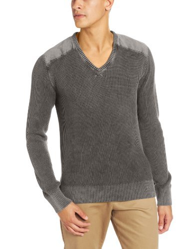 Alex Stevens Men's Military V-Neck Sweater