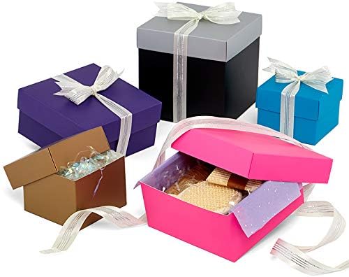 Paper Mart 25ea - 10 X 10 White Lux Fld-Up Gift Box Lid-Pkg