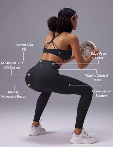 baleaf Sweatleaf Womens High Waisted Leggings, 25" Tummy Control Butt Lifting Yoga Workout Running Pants3