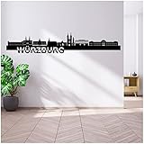 Wandtattoo Städte Skyline Deutschland 110cm Breite deine 