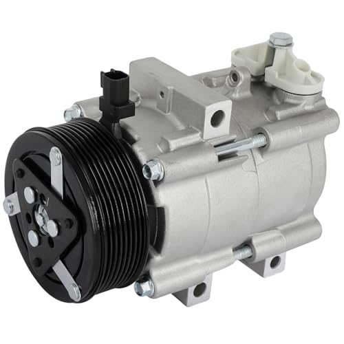 Image of SCITOO AC Compressor for Ford for E-350 Super Duty 6.0L 2008-2010 | Fast Cooling, Ultra Low Noise (≤72 dB)Air Conditioner Compressor with Clutch, Easy Installation, 8C2Z19703AA 8C2Z19703CA