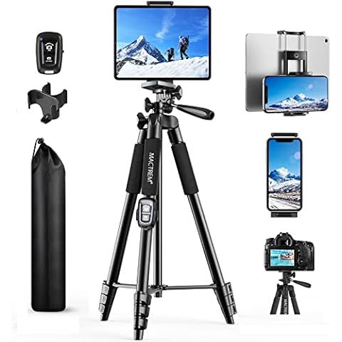 MACTREM Portable 65inch Tripod with Bluetooth Cover