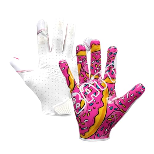 Battle Sports Doom Speed Receiver Gloves, Donuts, Adult X-Large