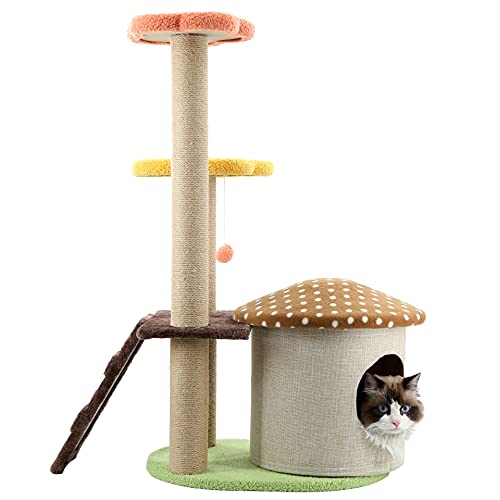 FIOVIEL Multi-Level CAT Trees and Kittens Activity Towers with Environmentally Friendly Natural Hemp Rope and New Brushed Fabrics Skin-Friendly and Soft APARTMENTFIOVIEL (style3) FIOVIEL Multi-Level CAT Trees and Kittens Activity Towers with Environmentally Friendly Natural Hemp Rope and New Brushed Fabrics Skin-Friendly and Soft APARTMENTFIOVIEL (style3)