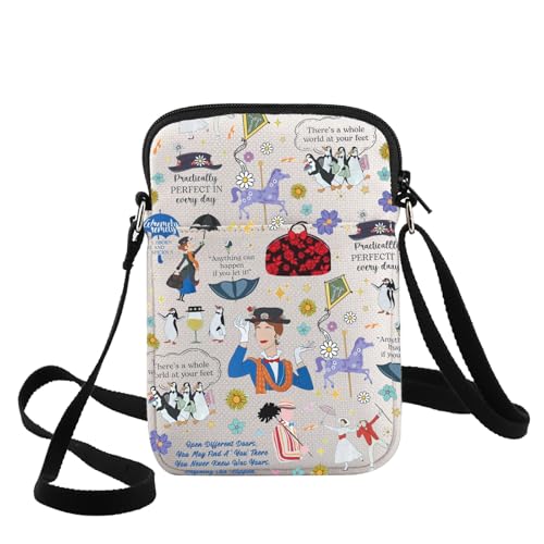 G2TUP Mary Musiacl Crossbody Bag Mary Fans Gift Practically Perfect in Every Way Shoulder Bag Mar-y Movie Merch