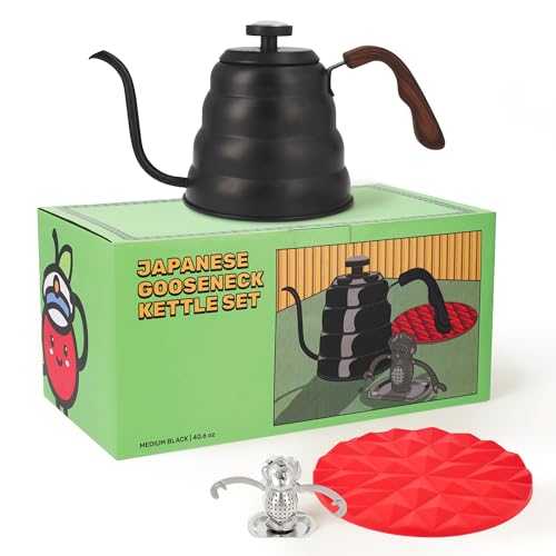 Japanese Gooseneck Kettle Stovetop Thermometer and