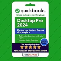 Quick - Books Desktop Pro 2024 | 3 Users | USB Flash Drive Installer | Lifetime Version | For PC Only (Not Mac) | 100% Money-Back Guarantee