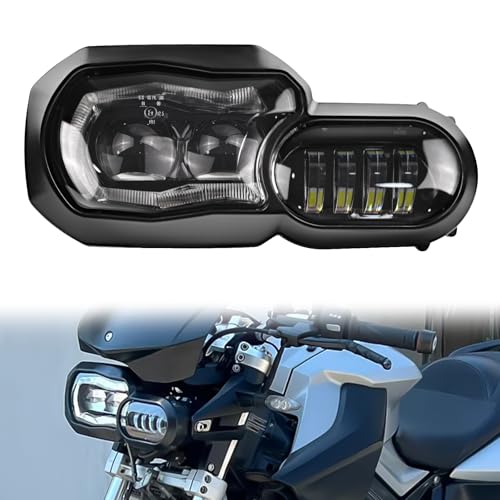 LUXEMOTO LED Headlight for BMW F800GS 2008-2018, Motorcycle Front Light w/High and Low Beams DRL Head Lamp for BMW F800GS / F800R / F700GS / F650GS 2008-2018 Accessories