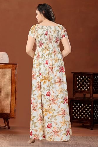 Image of Soulemo Girls & Women's Stylish Maxi Dress /Nighty (Outwear & Homewear) 16962