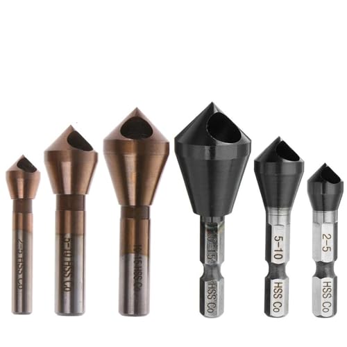 Foret à fraiser HSS-Co M35 cobalt 90° pour ébavurage et chanfreinage de précision 5-10mm