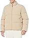 Amazon Essentials Men's Mock Neck Puffer (Available in Big & Tall), Tan, Small