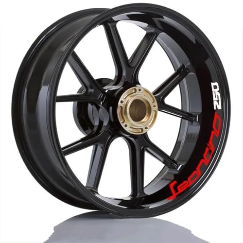 NMBZVE Felgenaufkleber Motorradzubehör Felgenaufkleber Reflektierende Felgenaufkleber Abziehbilder Reflektierende Felgen Für Benelli Für Leoncino 500 250(Style 12)
