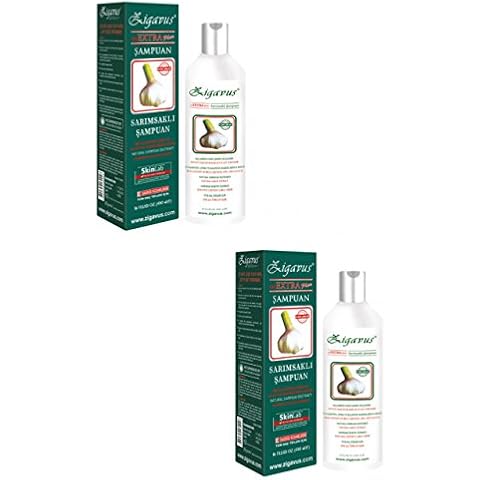 2 x 450 ml (900 ml) Zigavus® Extra Plus Garlic Shampoo Against Hair Loss Extra Plus Garlic Shampoo for Hair Loss Cover