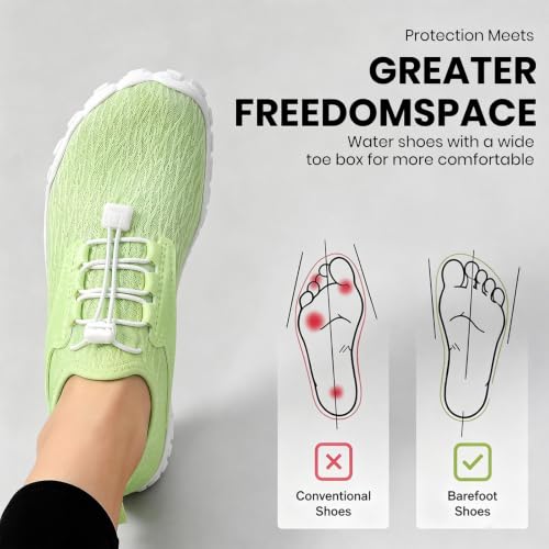 Image of Barefoot Water Shoes for Men Women 2026 Quick Dry Athletic Shoes Non-Slip Wide Toe Aqua Footwear Beach Swim Hiking Kayaking Yoga Outdoor Sport