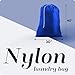 Nylon XL Laundry Bag - Locking Drawstring Closure, Machine Washable, These Large Bags Will Fit a Laundry Basket and Strong Enough to Carry up to Two Loads of Clothes (Royal Blue | 30