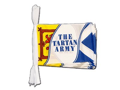 Guirlande drapeau Ecosse Tartan Army 5,9 m pour decoration festive
