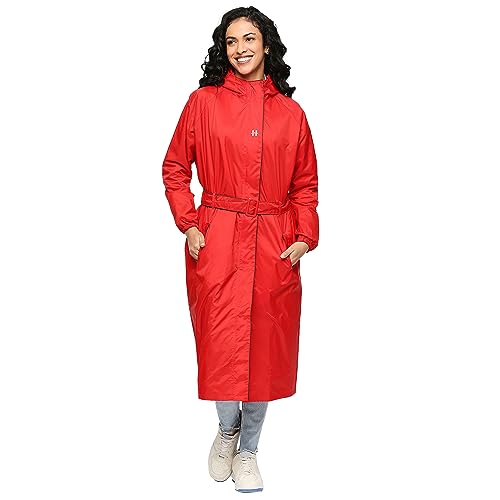 HighLands Reversible waterproof raincoat for women with hood