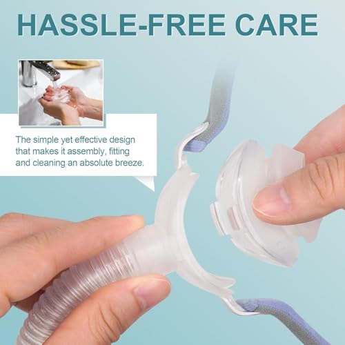 Image of Replacement Cushions for AirFit P10 Nasal Pillow, 2-Pack, Ultra-Soft Silicone, Secure Fit, Leak-Free, Latex-Free (Large)