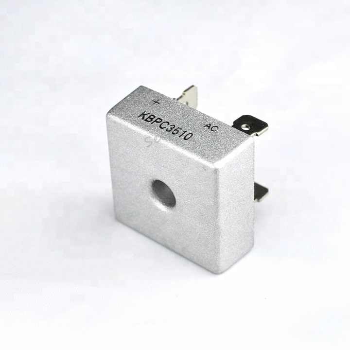 SODIAL(R) Rectificador de puente de diodo monofasico 35A 1000V KBPC3510 con Carcasa de Metal, Diodo Rectificador Monofásico, 4 Pines, Orificio de Paso (KBPC3510 35A)