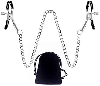 Body Chain with Adjustable Clip, Women Necklace Entertainment Chain Clamp Clothing Accessories with Storage Bag