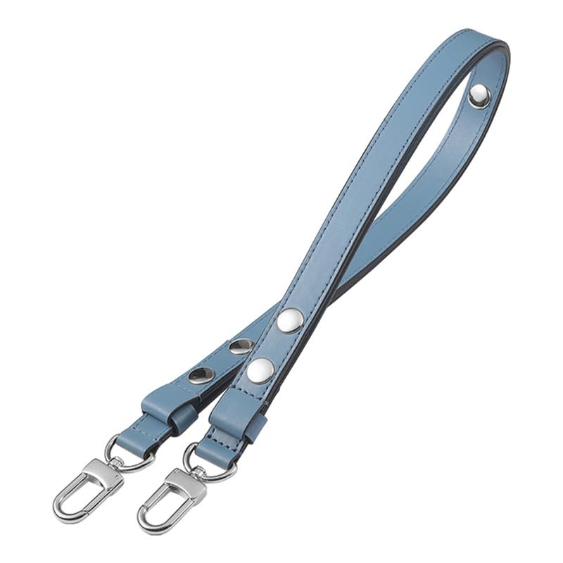 Sangle de sac de remplacement réglable en cuir bleu bandoulière
