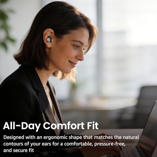 TOZO NC9 Hybrid ANC Wireless Earbuds (Dark Black) — view 7