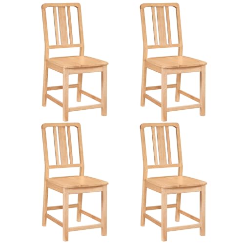 Giantex Rubber Wood Dining Chair Set