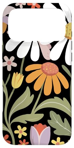 ���g���Ȗ�̉ԁA�ԁA�āA�t�A���R�z���ɐ����郔�B���e�[�W Cute Wildflower Floral Summer �X�}�z�P�[�X iPhone 17 Pro Max �p